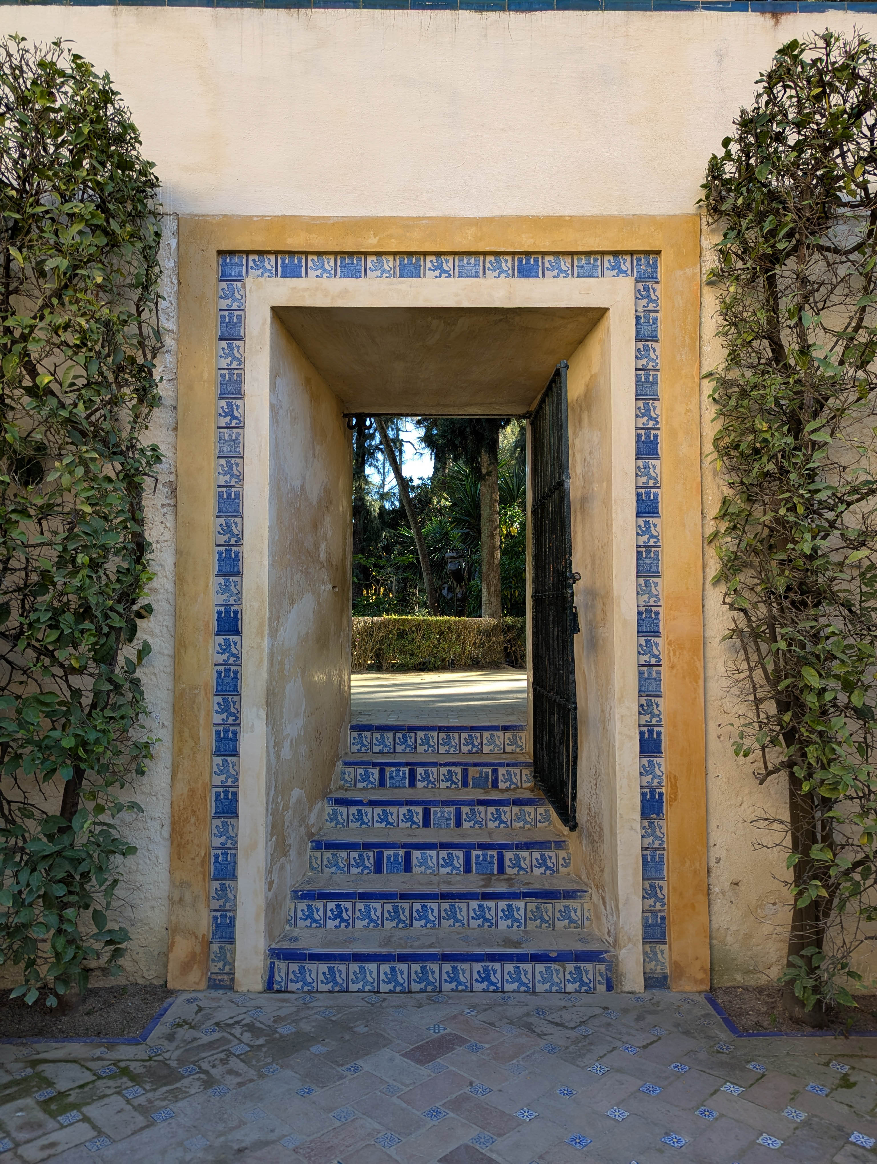 A portal into a garden